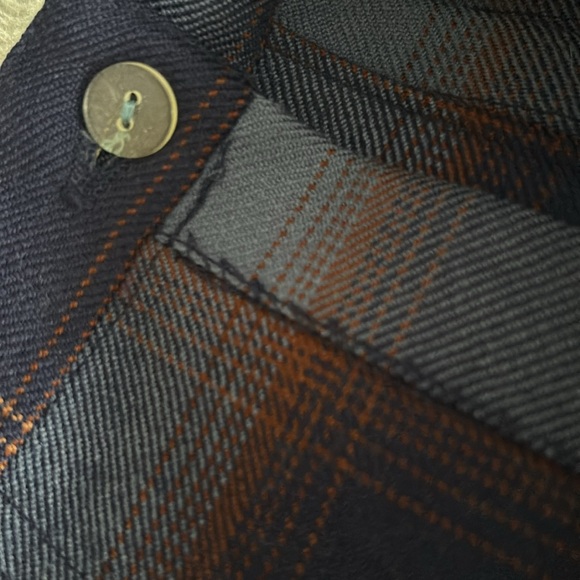 Surrey Classics Blue Plaid Wool Midi Skirt - Picture 8 of 10